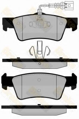 Комплект тормозных колодок, дисковый тормоз Brake ENGINEERING PA1725