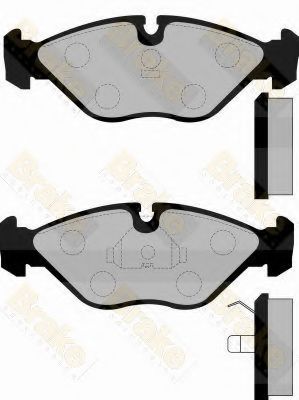 Комплект тормозных колодок, дисковый тормоз Brake ENGINEERING PA818