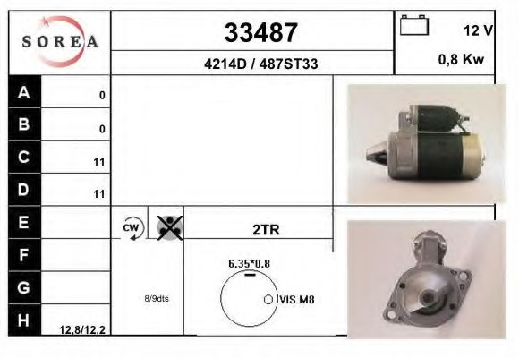 Стартер EAI 33487