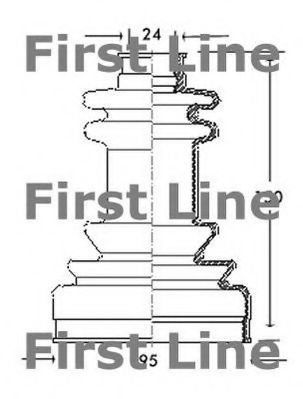 Пыльник, приводной вал FIRST LINE FCB2038