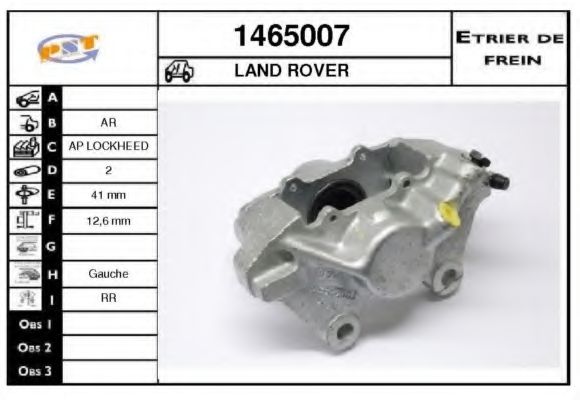 Тормозной суппорт SNRA 1465007