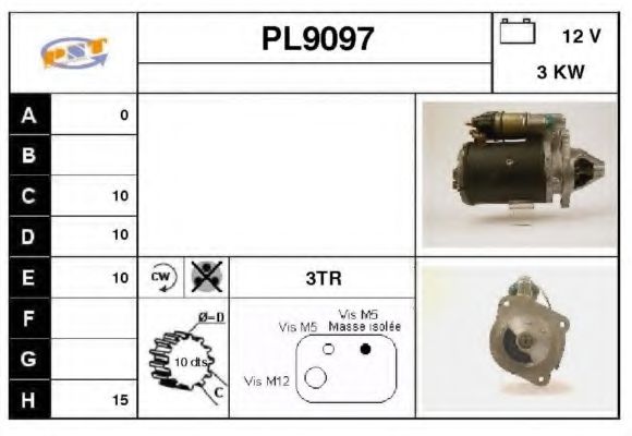 Стартер SNRA PL9097