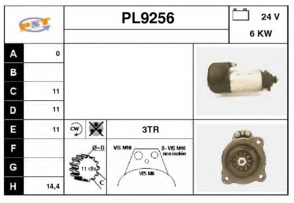 Стартер SNRA PL9256