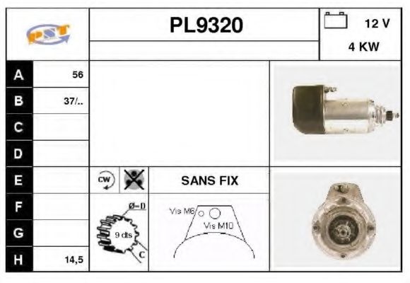 Стартер SNRA PL9320