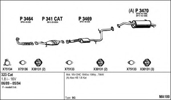 Система выпуска ОГ FENNO MA100