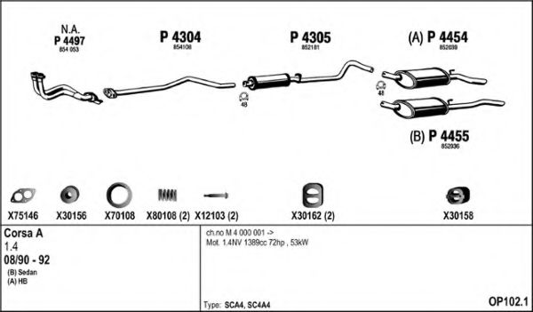 Система выпуска ОГ FENNO OP1021