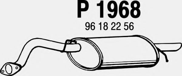 Глушитель выхлопных газов конечный FENNO P1968