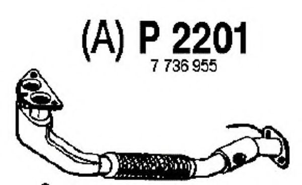 Труба выхлопного газа FENNO P2201