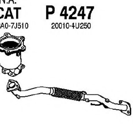 Труба выхлопного газа TEMOT 353025