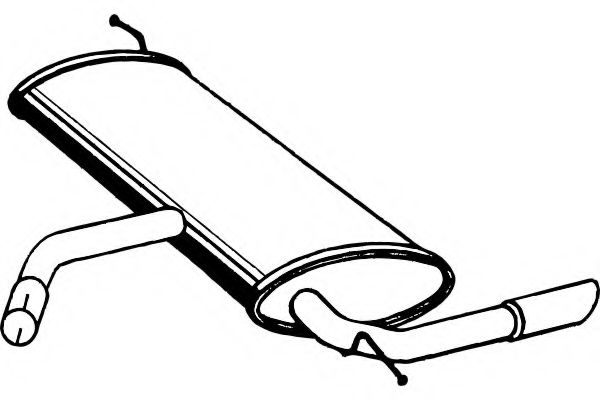 Глушитель выхлопных газов конечный FENNO 5565