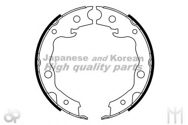 Комплект тормозных колодок, стояночная тормозная система ASHUKI 1050-7501