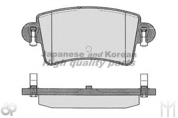 Комплект тормозных колодок, дисковый тормоз ASHUKI 1083-6401A