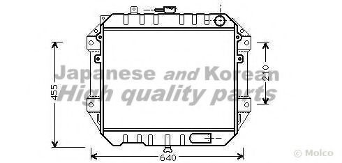 Радиатор, охлаждение двигателя ASHUKI D551-79