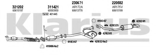 Система выпуска ОГ KLARIUS 030157E