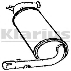 Средний глушитель выхлопных газов KLARIUS 210039