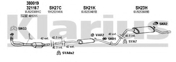 Система выпуска ОГ KLARIUS 780013U