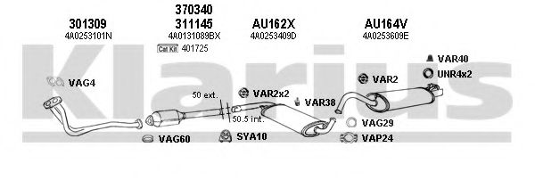 Система выпуска ОГ KLARIUS 940446U