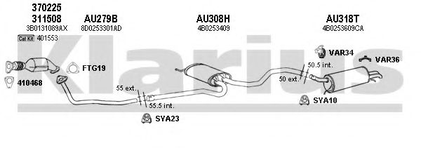 Система выпуска ОГ KLARIUS 940480U