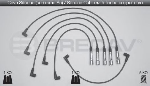 Комплект проводов зажигания BRECAV 02530