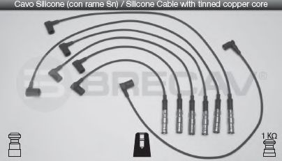 Комплект проводов зажигания BRECAV 08.511