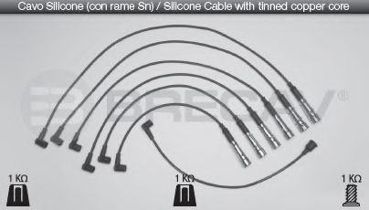 Комплект проводов зажигания BRECAV 08521