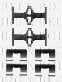 Комплектующие, колодки дискового тормоза BORG & BECK BBK1400