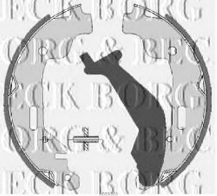 Комплект тормозных колодок BORG & BECK BBS6326