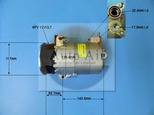 Компрессор, кондиционер AUTO AIR GLOUCESTER 14-1048