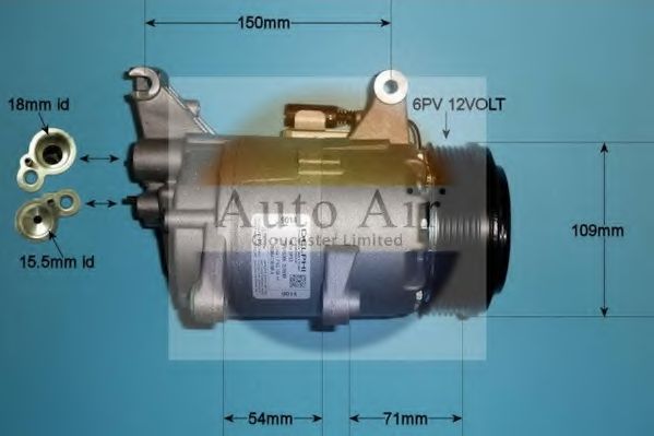 Компрессор, кондиционер AUTO AIR GLOUCESTER 14-0007