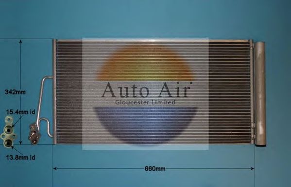 Конденсатор, кондиционер AUTO AIR GLOUCESTER 16-8917