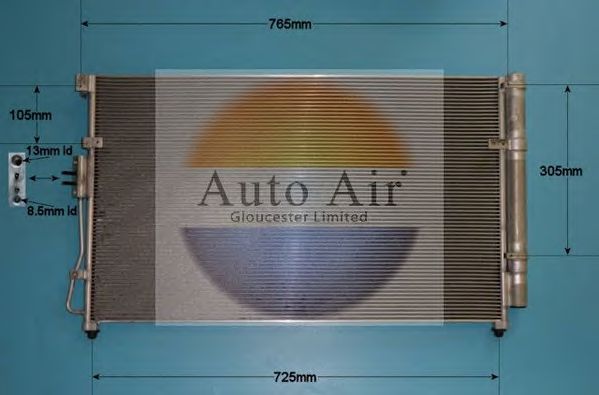 Конденсатор, кондиционер AUTO AIR GLOUCESTER 16-9962