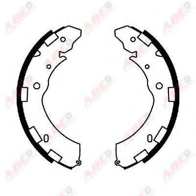 Комплект тормозных колодок ABE C05060ABE