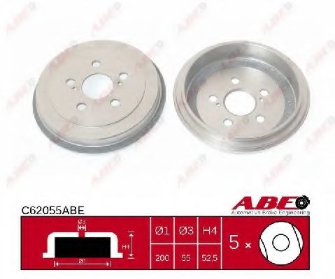 Тормозной барабан ABE C62055ABE