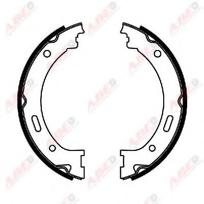 Комплект тормозных колодок, стояночная тормозная система BENDIX R843