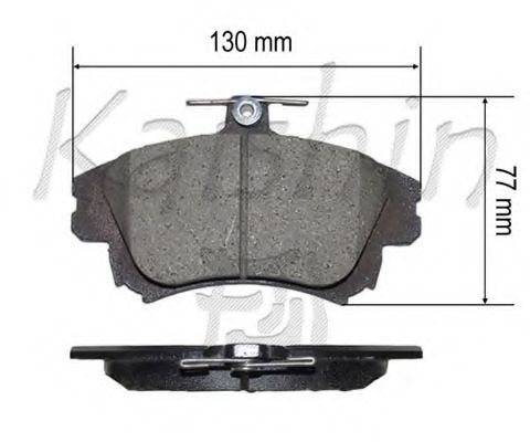 Комплект тормозных колодок, дисковый тормоз JAPANPARTS PA516