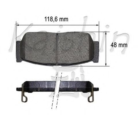 Комплект тормозных колодок, дисковый тормоз KAISHIN FK11213