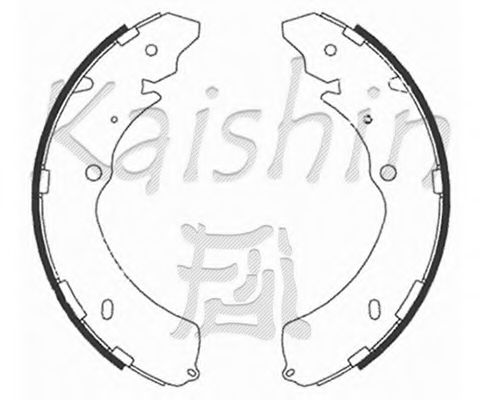 Комплект тормозных колодок KAISHIN K4467