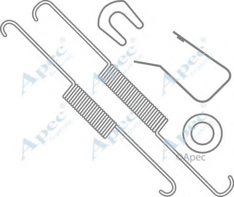 Комплектующие, тормозная колодка APEC braking KIT722