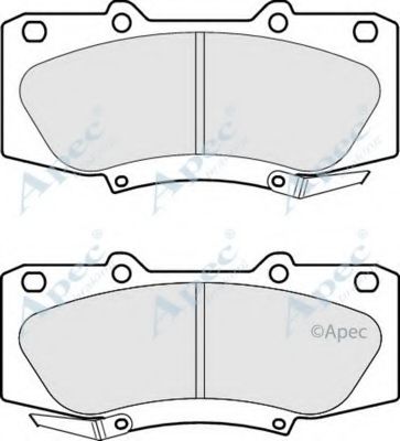 Комплект тормозных колодок, дисковый тормоз APEC braking PAD1872