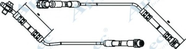 Тормозной шланг APEC braking HOS3156