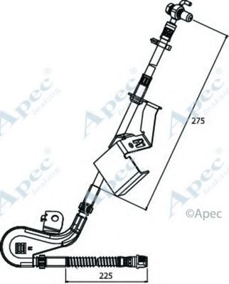 Тормозной шланг APEC braking HOS3907