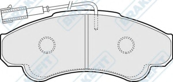 Комплект тормозных колодок, дисковый тормоз APEC braking PD3157