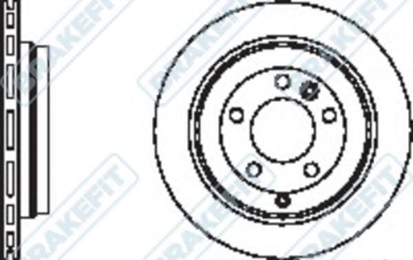 Тормозной диск APEC braking DK6183