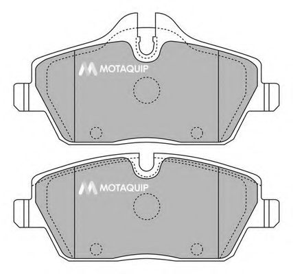 Комплект тормозных колодок, дисковый тормоз MOTAQUIP LVXL1277