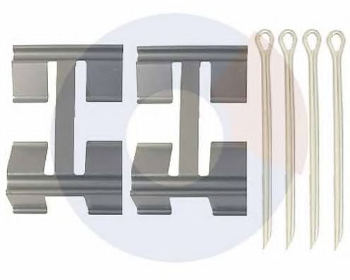 Комплектующие, колодки дискового тормоза CARRAB BRAKE PARTS 2411