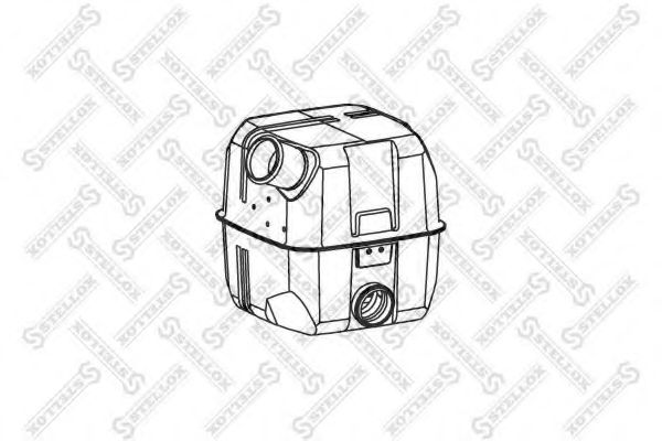 Средний / конечный глушитель ОГ STELLOX 82-03064-SX