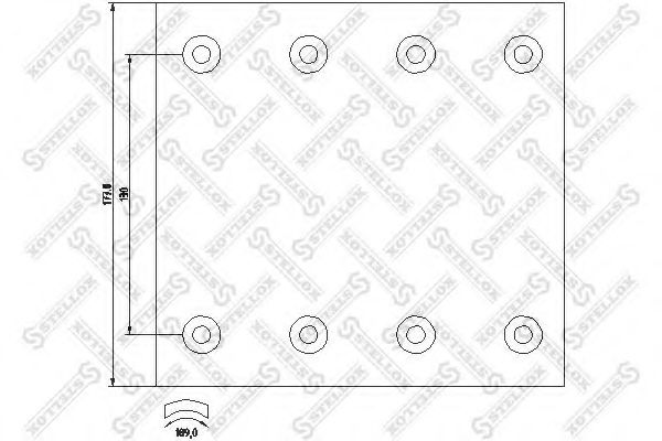 Комплект тормозных башмаков, барабанные тормоза STELLOX 85-00988-SX