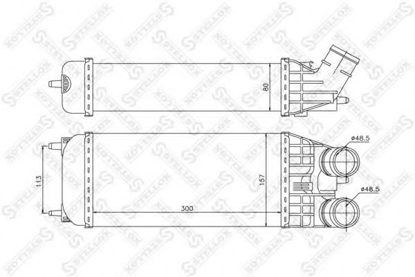 Интеркулер STELLOX 10-40029-SX
