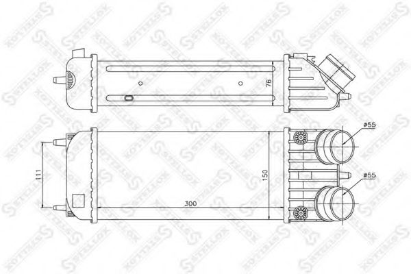 Интеркулер STELLOX 10-40232-SX