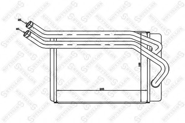 Теплообменник, отопление салона STELLOX 10-35131-SX